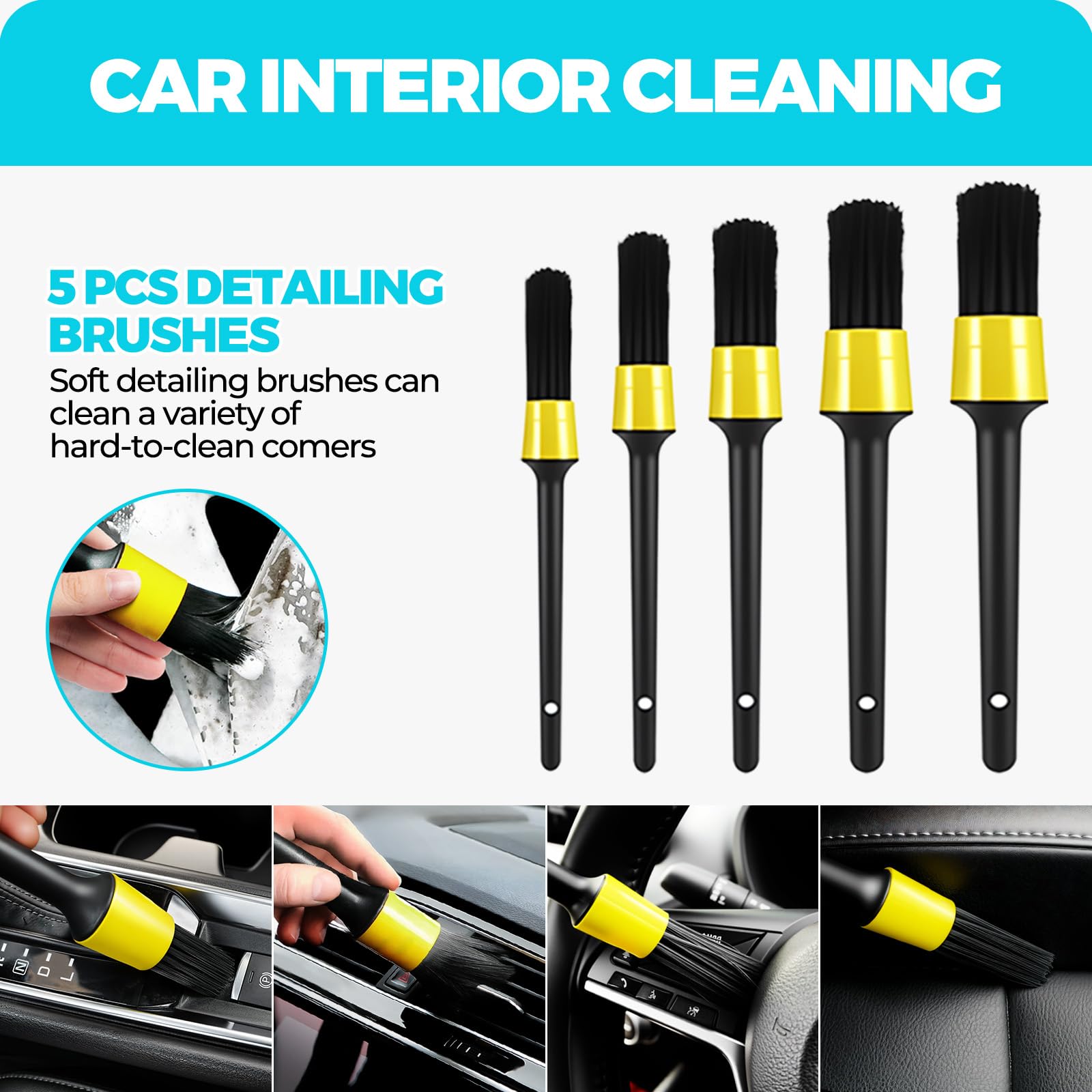 ALFLOD extendable duster cleans windshields and hard-to-reach areas on large vehicles.