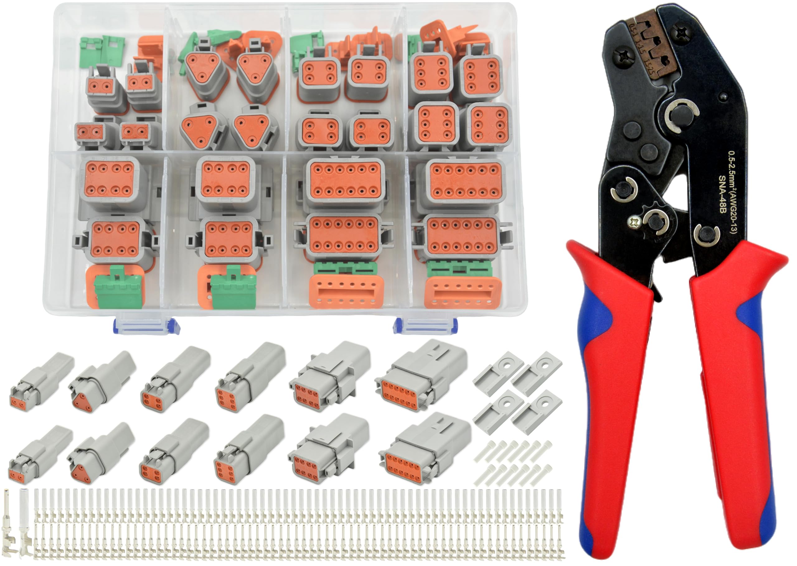 ALFOCI 216pcs DT connector kit for durable automotive connections