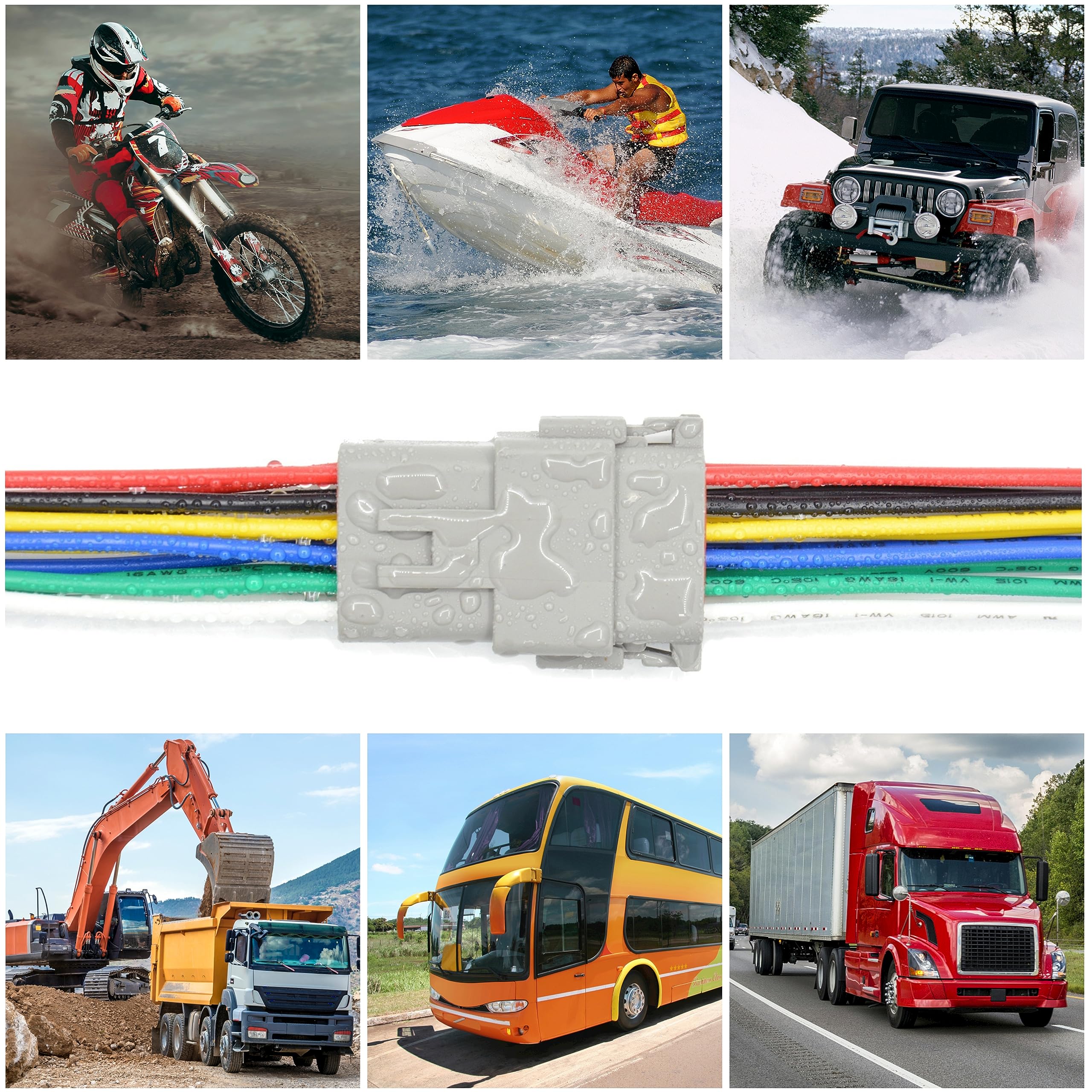 ALFOCI car, truck, and marine connectors kit for versatile projects