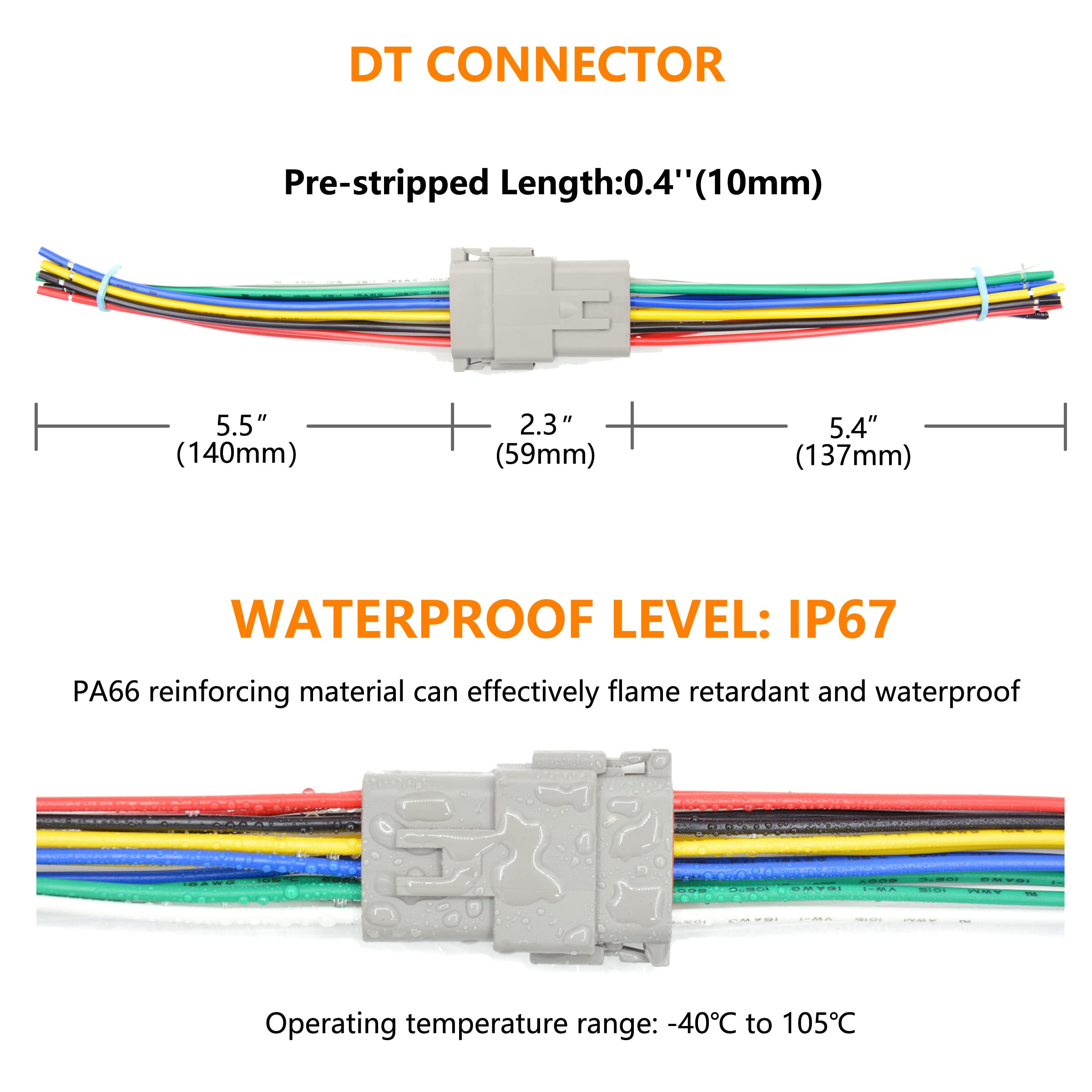 ALFOCI Deutsch 8-pin female connector ready for quick plug-in connections