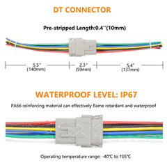 ALFOCI Deutsch 8-pin female connector ready for quick plug-in connections