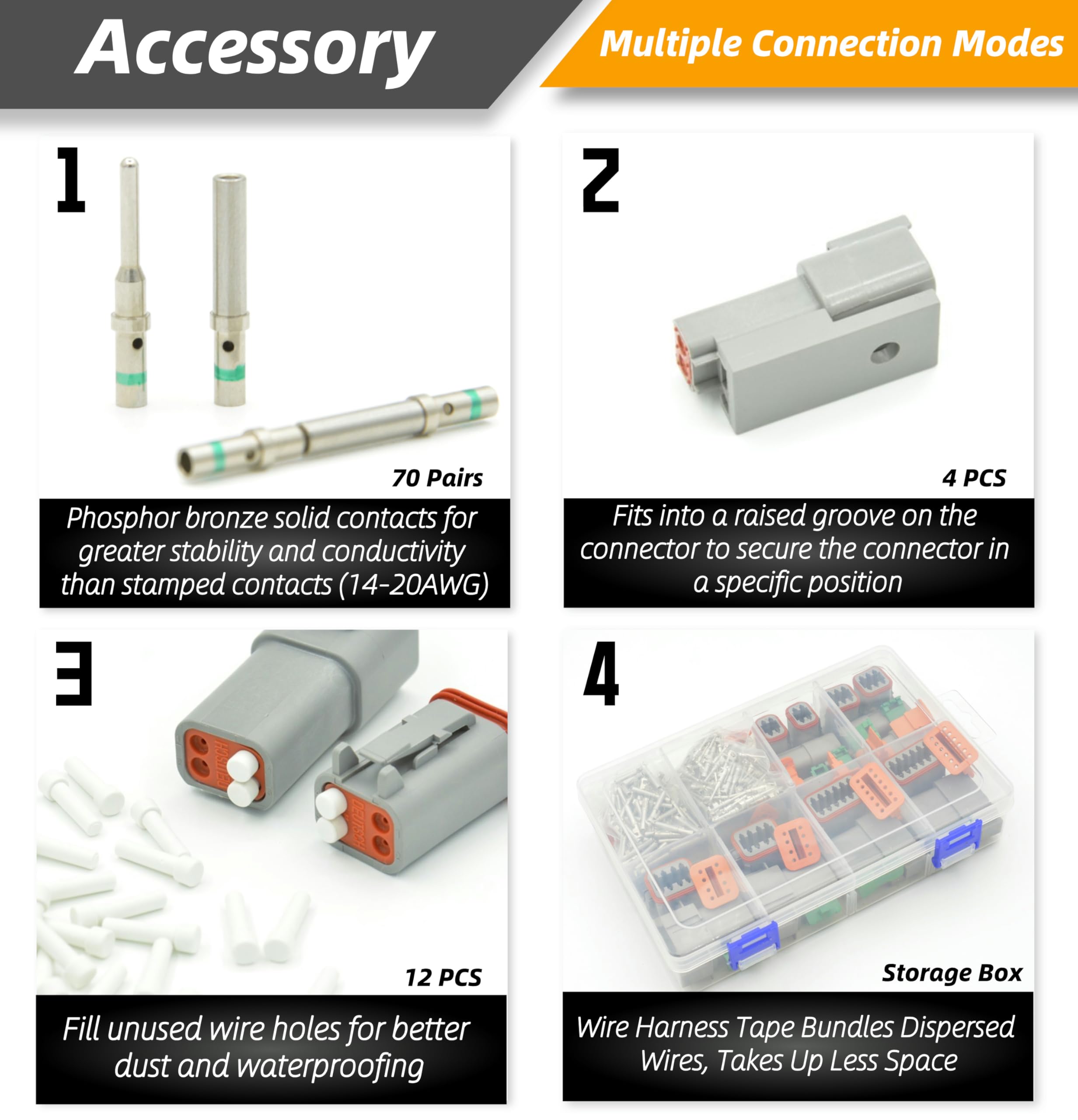 ALFOCI IP67-rated Deutsch connectors defend against moisture in harsh environments