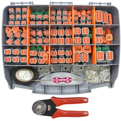 ALFOCI DT connector kit main package for organized, ready-to-use automotive wiring projects.
