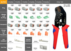 ALFOCI professional ratcheting crimping tool for precise, repeatable crimps