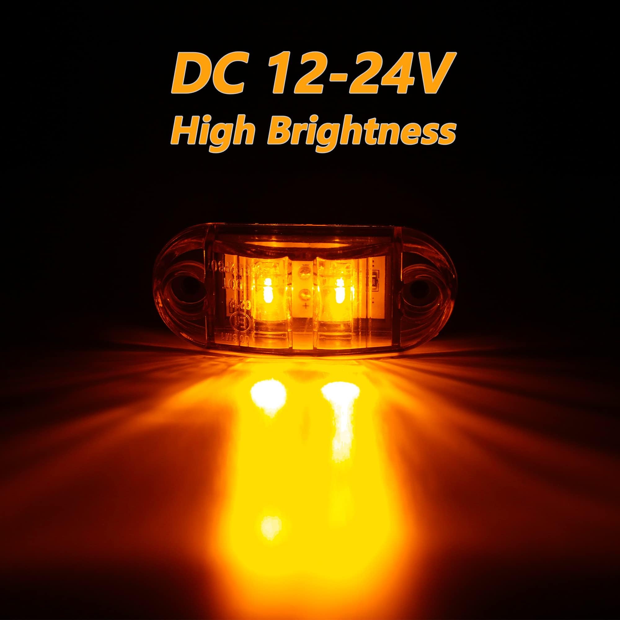 ALFU amber rear LED light enhances signaling from behind.