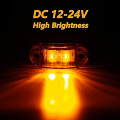 ALFU amber rear LED light enhances signaling from behind.