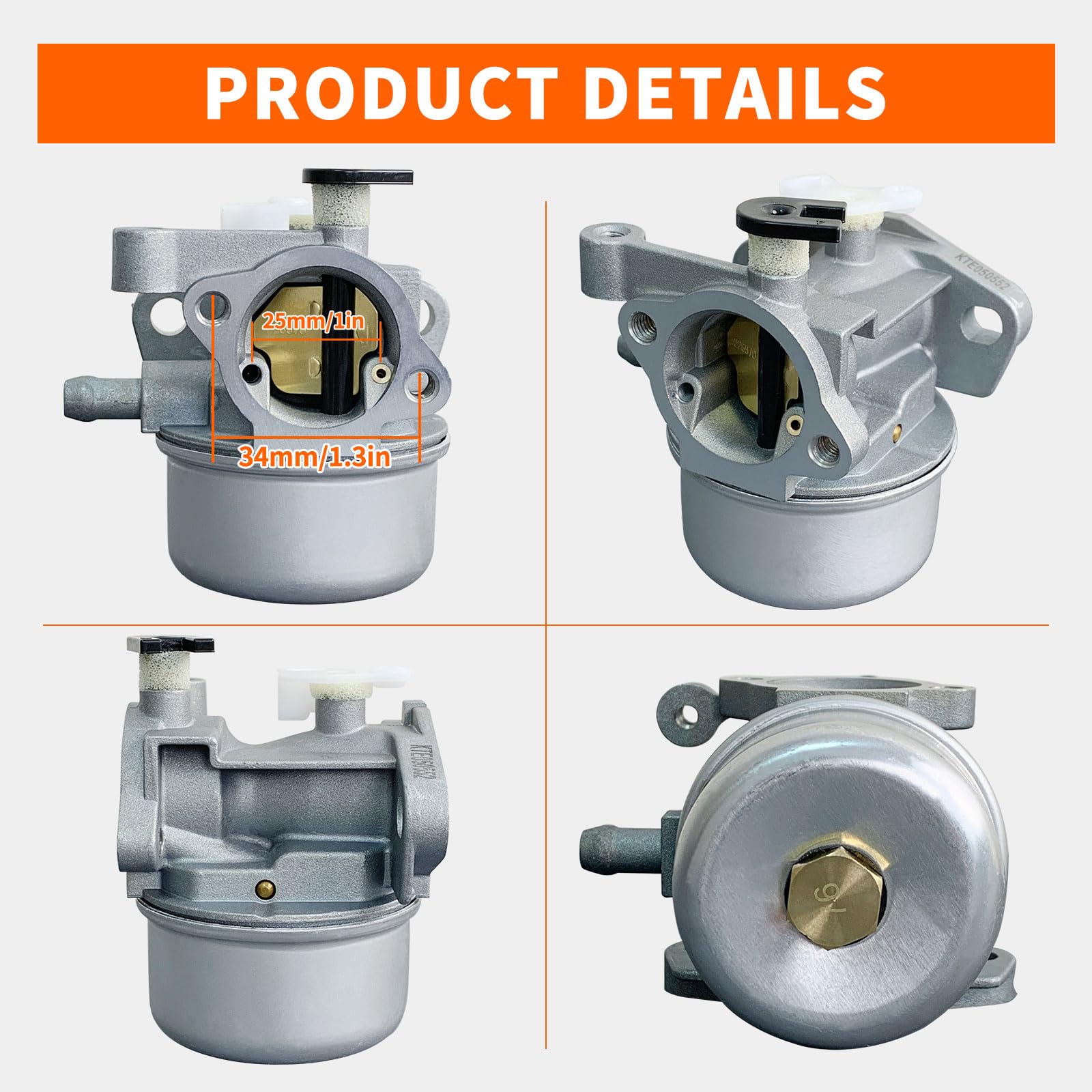ALFUL Ruixing 799866 carburetor air filter visible supports cleaner fuel flow.