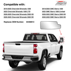 Algrix convex glass lens for towing mirrors offers wider visibility.