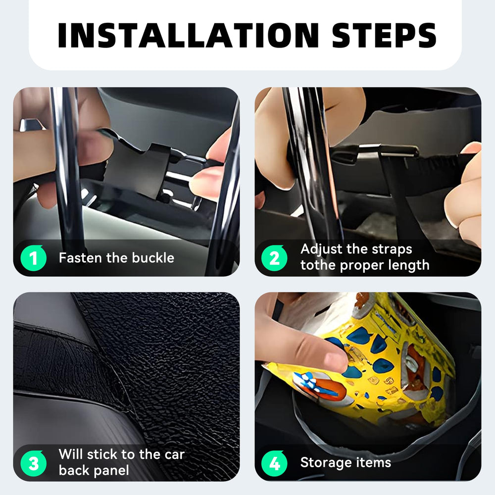 Alieemo adjustable straps attach to a headrest for secure setup