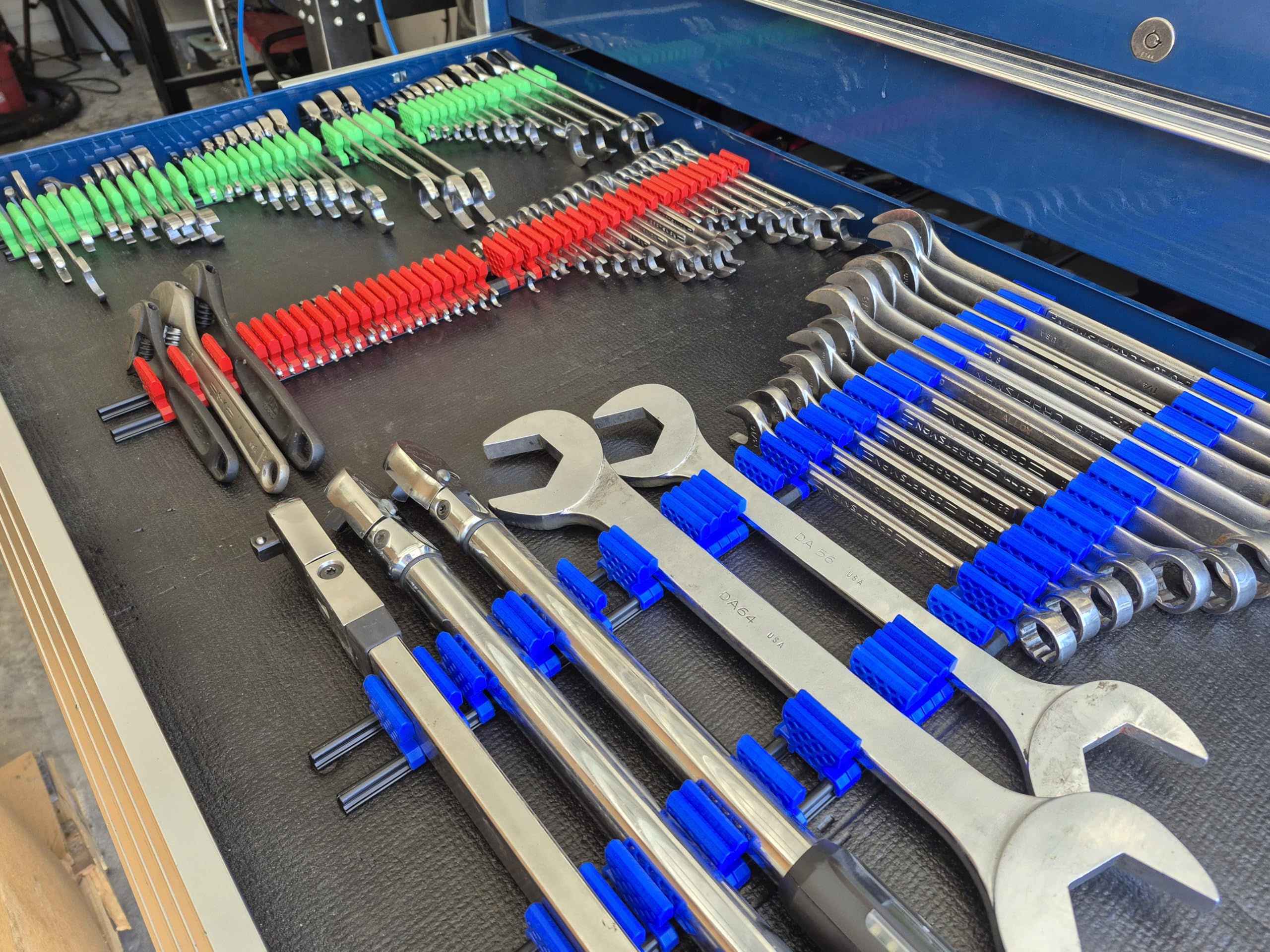 Alien Space Saver in toolbox setup improves accessibility and order.