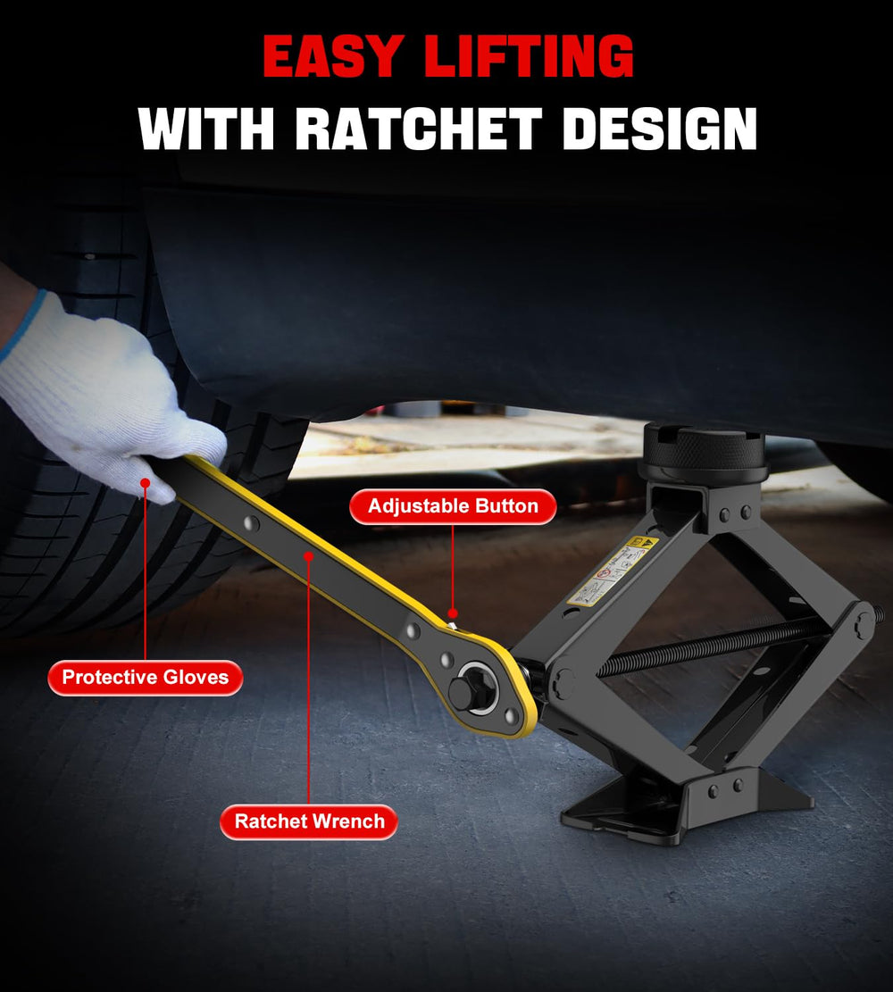 ALIXUEQIN anti-slip jack pad pair protects vehicle surface