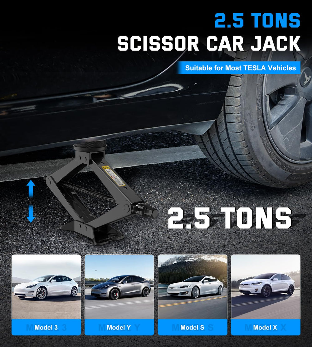 ALIXUEQIN Tesla jack pads non-slip protect battery area during lifting.