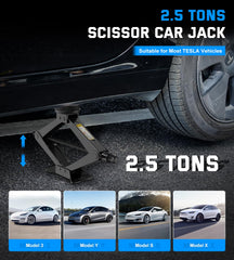 ALIXUEQIN Tesla jack pads non-slip protect battery area during lifting.