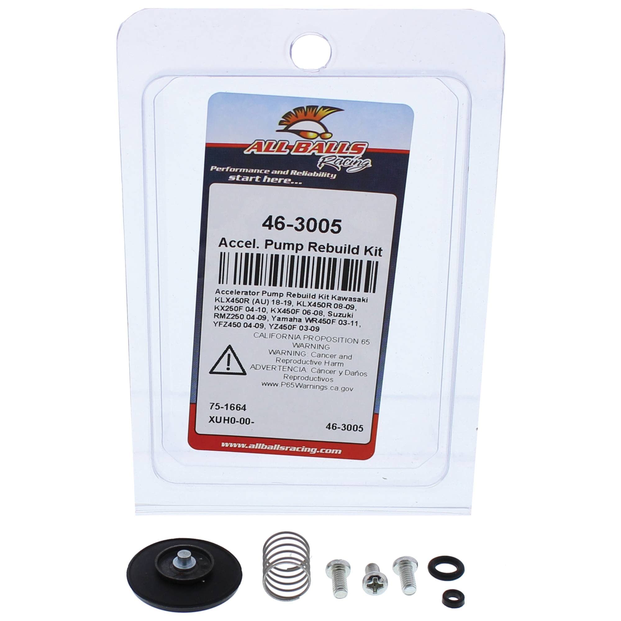 All Balls kit installation close-up: case-hardened bushings and hardened shafts for durability.