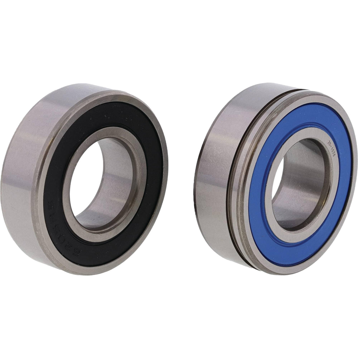 All Balls Racing front wheel bearing kit laid out for Harley ABS compatibility.