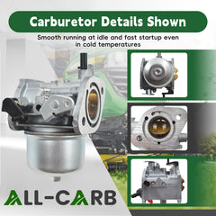 ALL-CARB Kawasaki FS481V carburetor packaging shows complete assembly for quick replace-and-go.