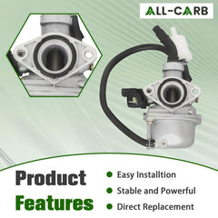 ALL-CARB PZ19 fuel filter visible in assembly for steady fuel flow