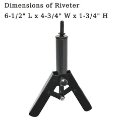 ALL-CARB self-adjusting jaws ensure precise rivet placement with a single stroke
