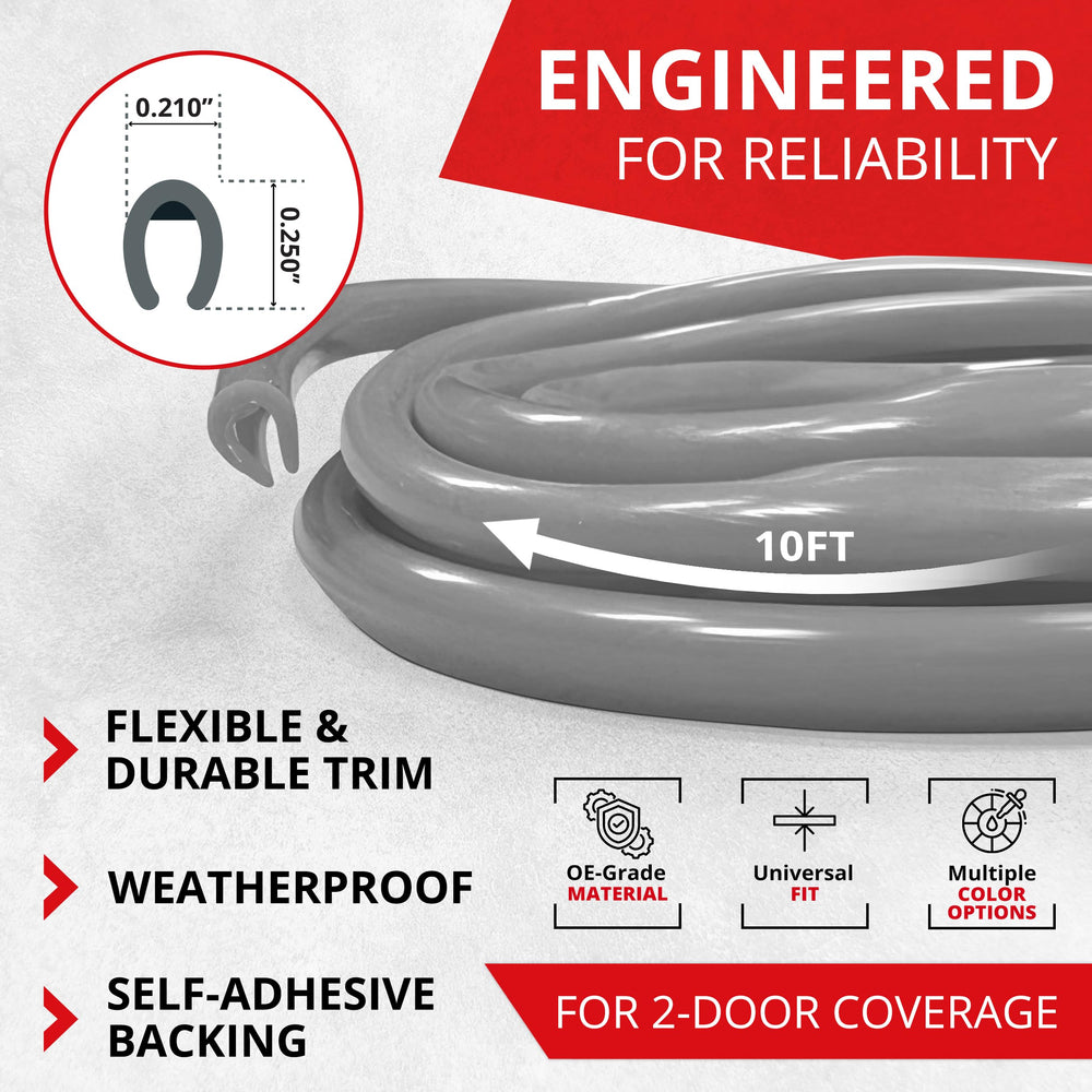 All-Fit Automotive flexible trim close-up demonstrates bendable durable edge protection.