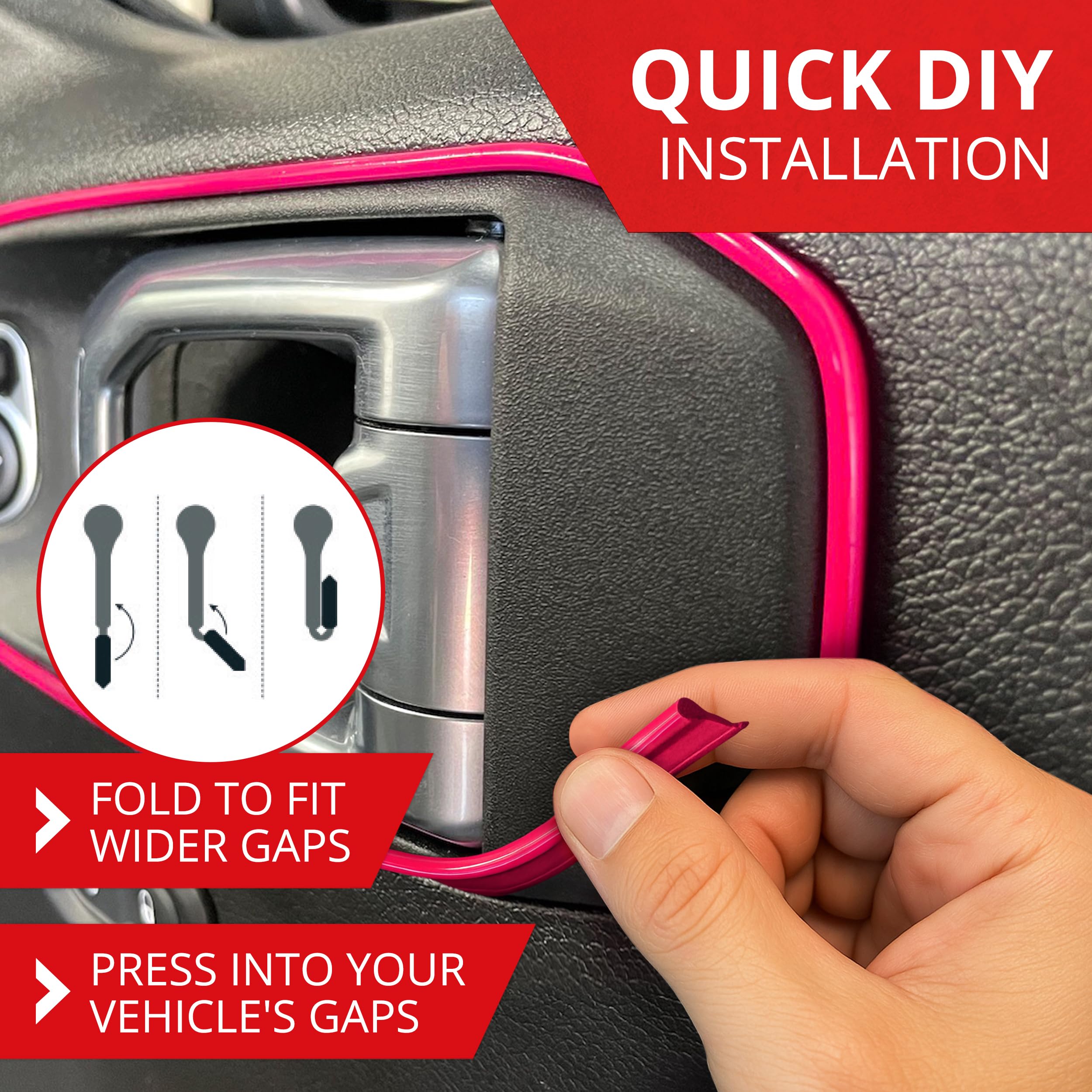 All-Fit Automotive OE-grade material ensures durable, flexible trim.