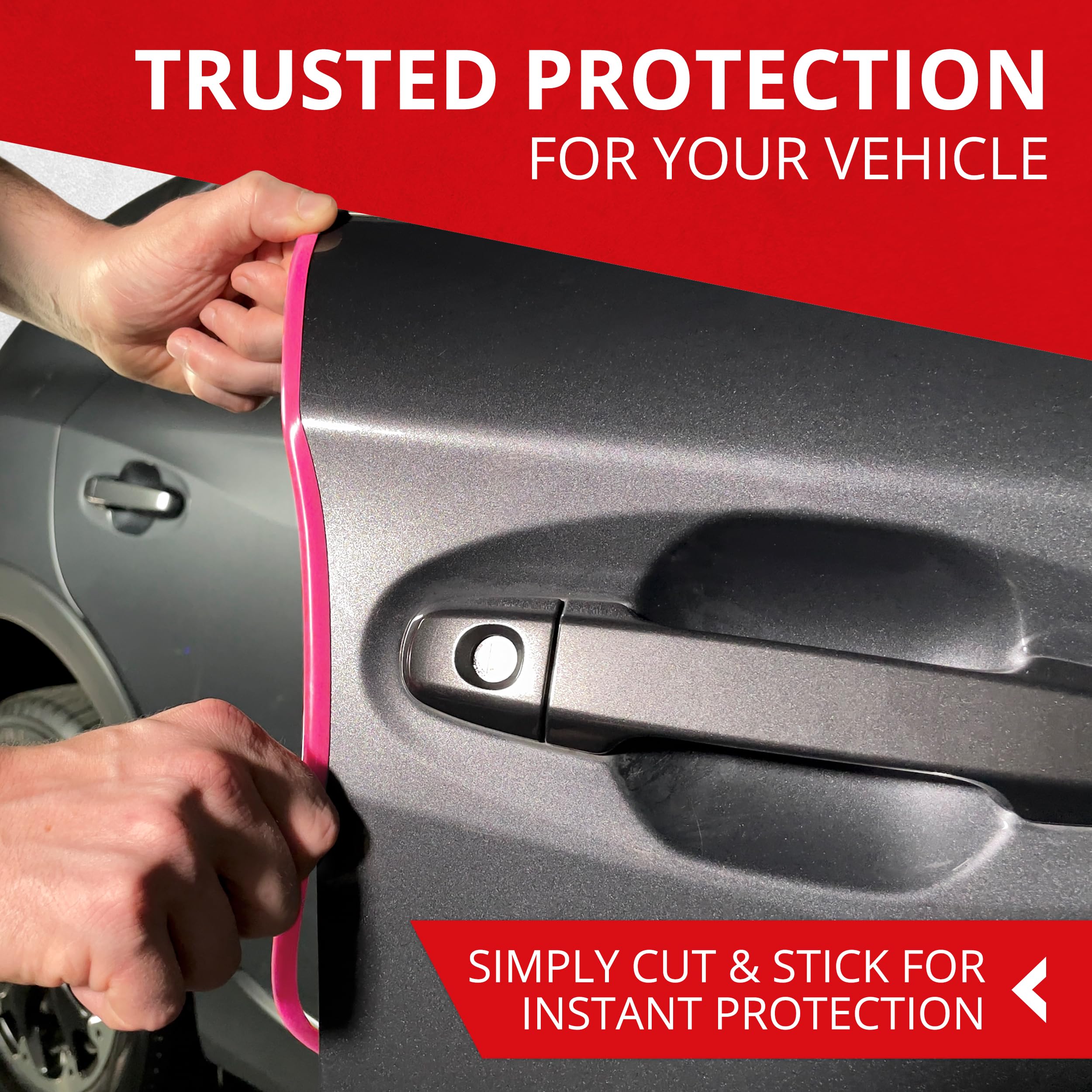 All-Fit Automotive universal pink edge trim suitable for sedans and SUVs