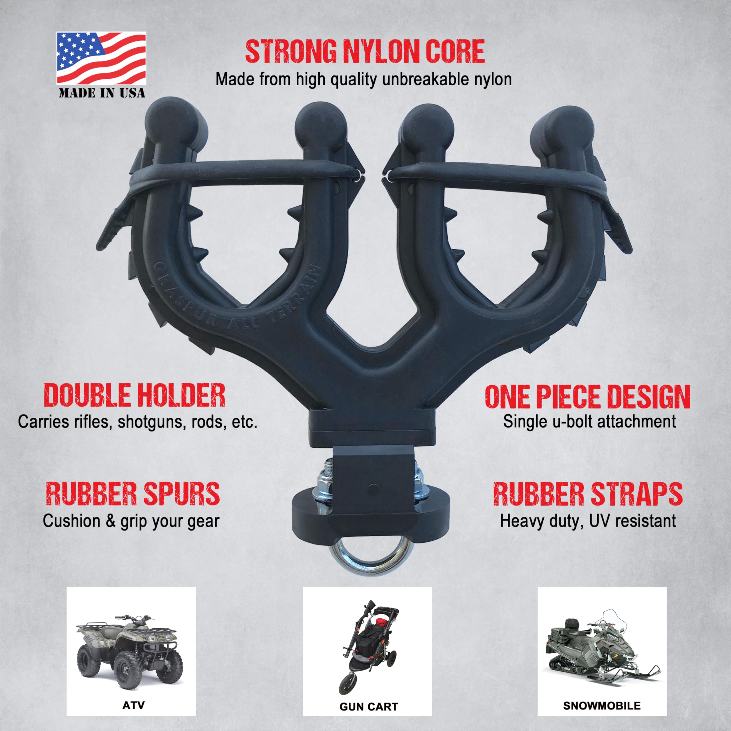 All Rite Graspur ATV2 USA-made construction for durable rugged use.