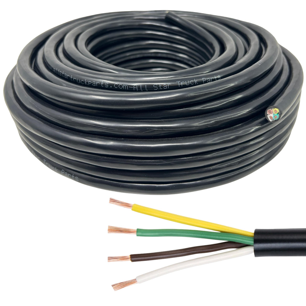 All Star Truck Parts heavy-duty 14-gauge 4-way CCA wire roll for trailers