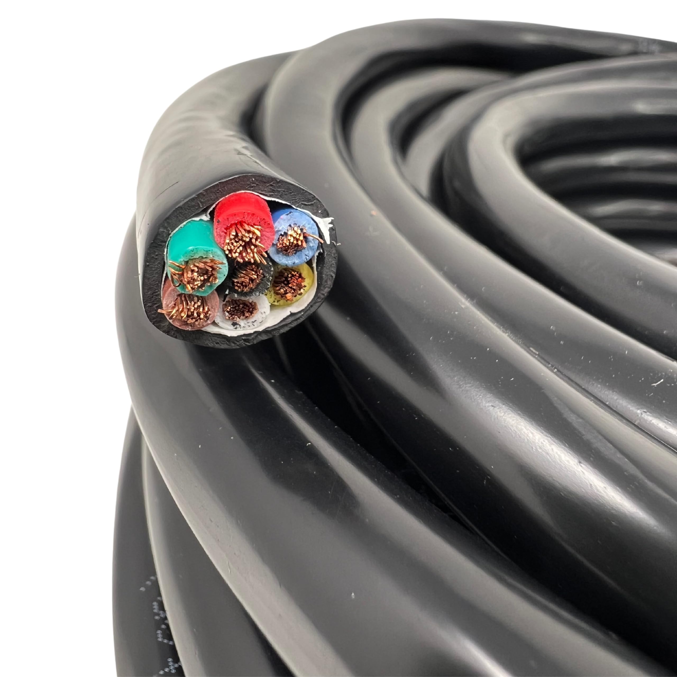 All Star Truck Parts RV trailer cable 14-gauge 7 conductor for flexible routing.