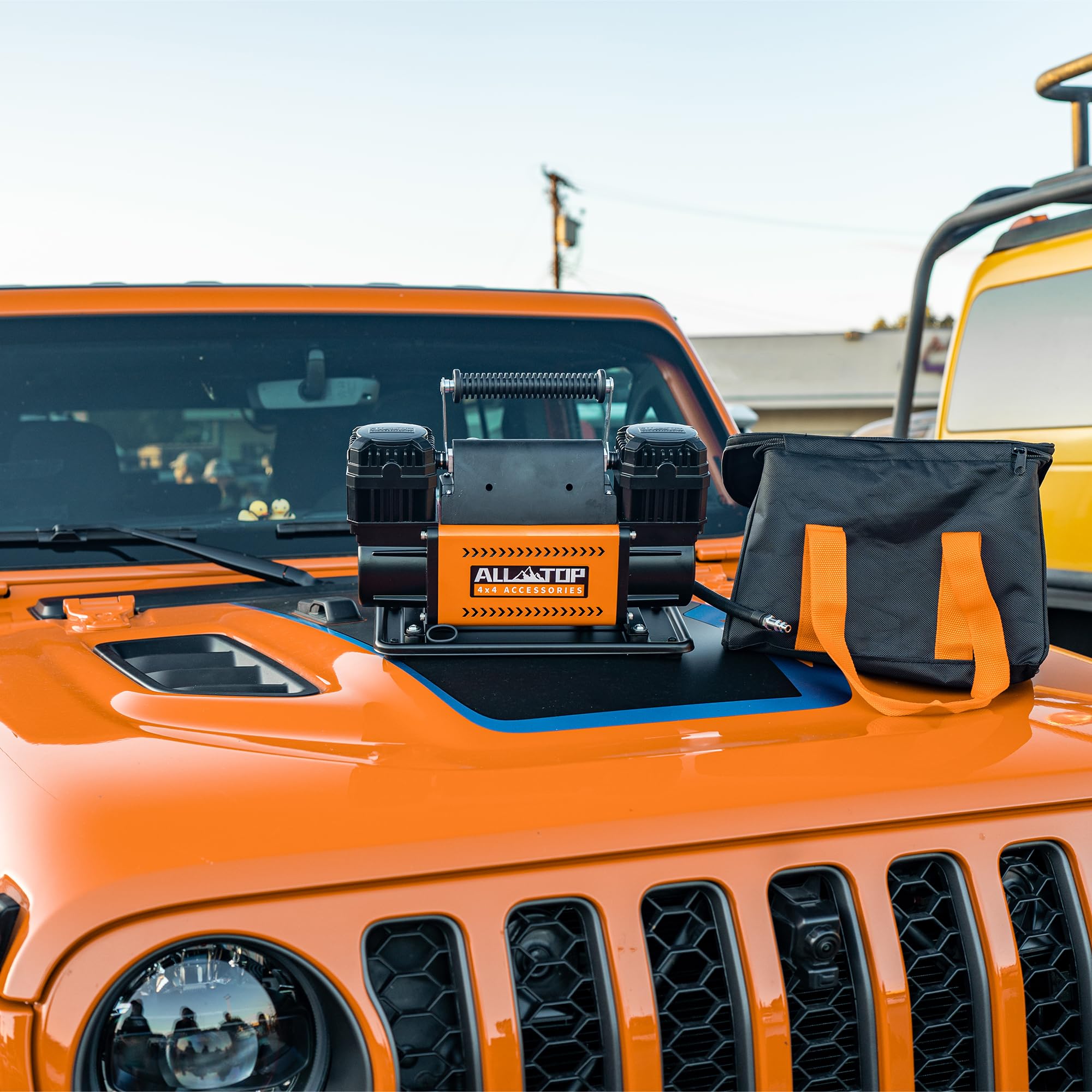 ALL-TOP included nozzle adapters ensure compatibility with bike, car, and truck valves
