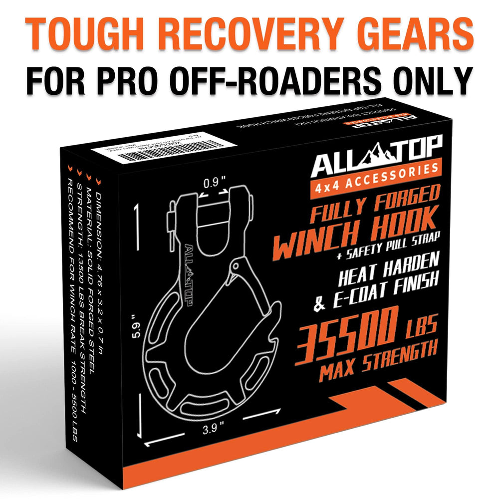 ALL-TOP winch hook with lifetime warranty and support.
