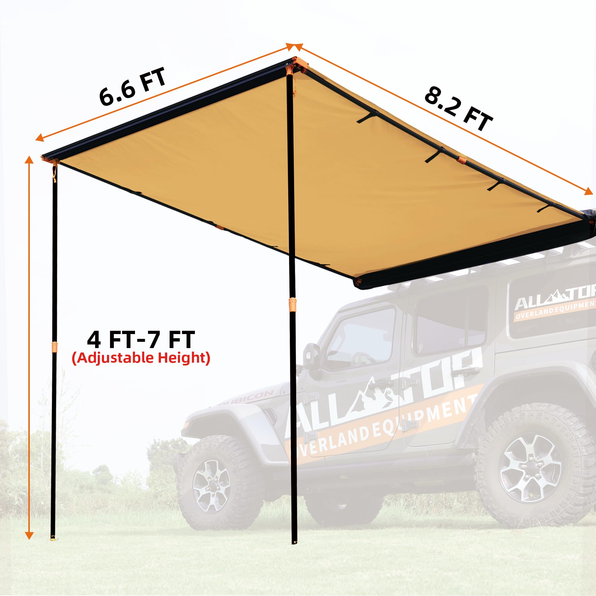 ALL-TOP roof-frame twist-lock setup demonstrates quick, tool-free installation.