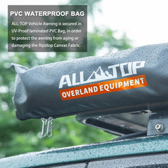 ALL-TOP universal mounting kit attached to a roof rack for versatile mounting.