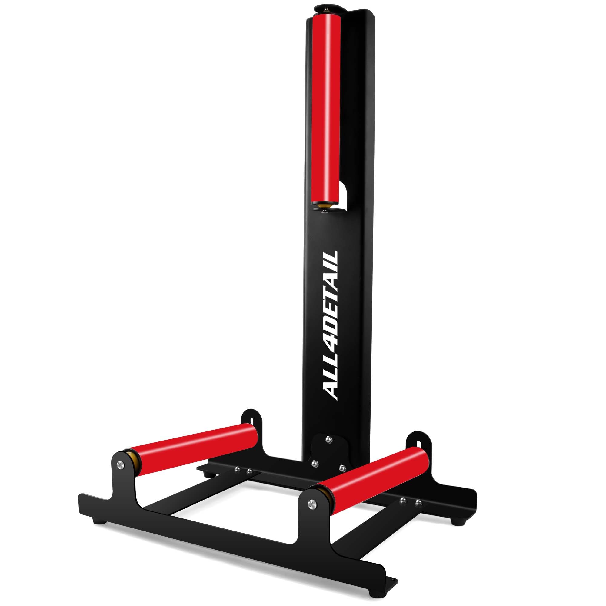 All4DETAIL 360° stand front view shows compact setup for easy wheel access