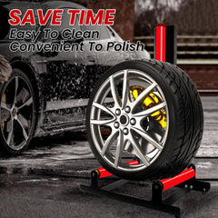 All4DETAIL stand roller system demonstrates smooth 360° rotation for cleaning