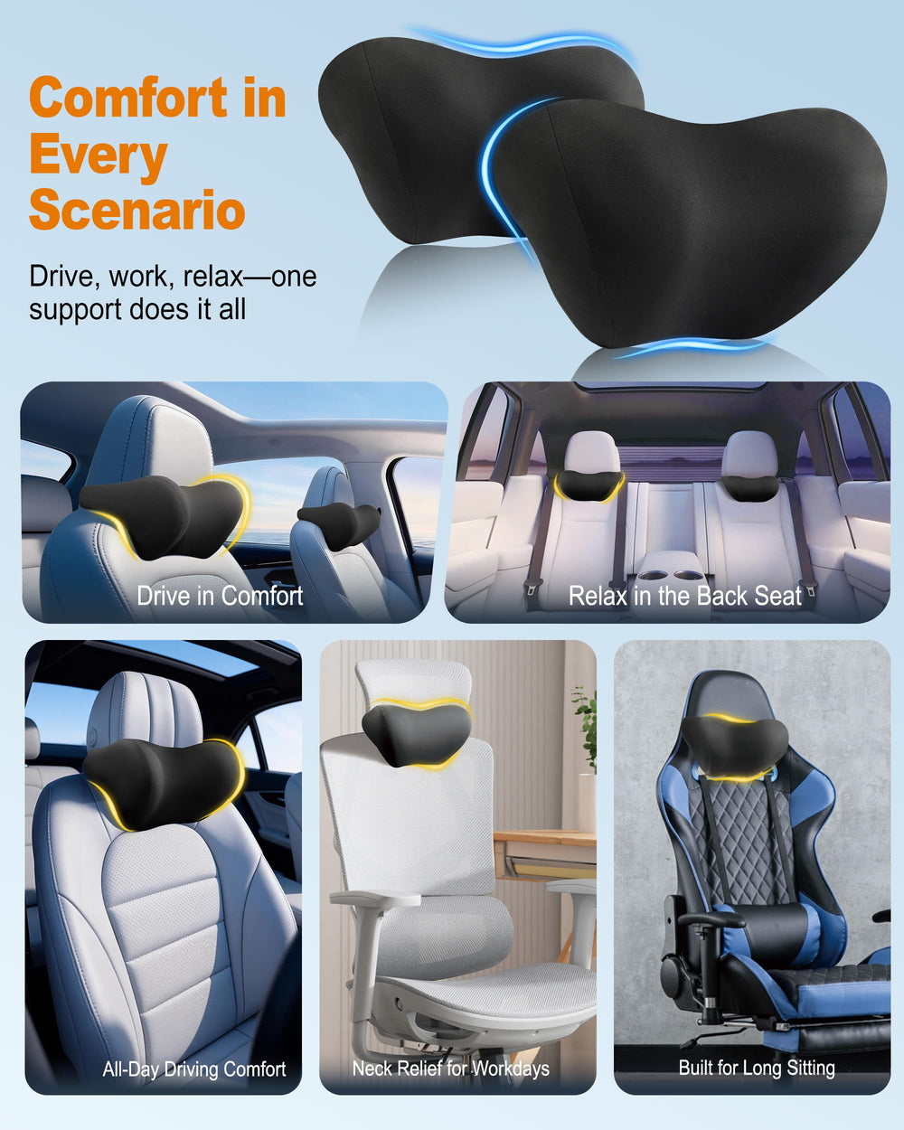 Allaboutsla universal-fit design supports both driver and passenger seating