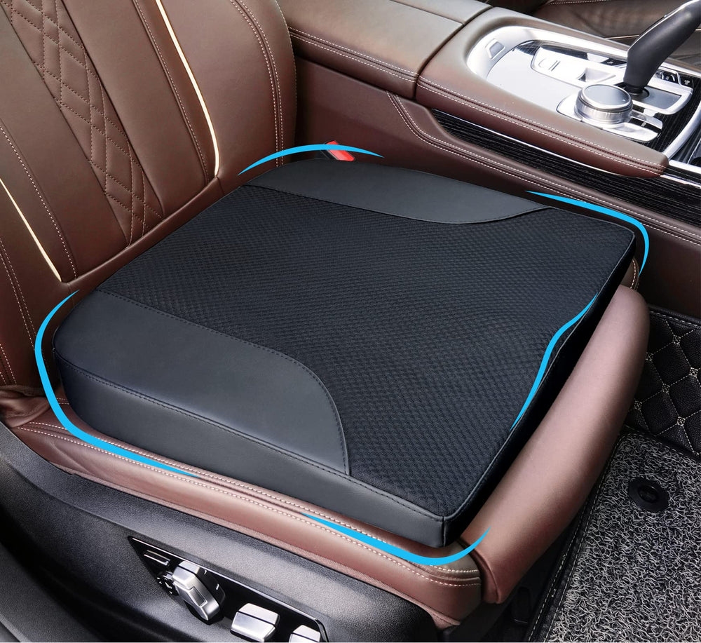 Allaboutsla car seat cushion memory foam supports posture and comfort during drives.