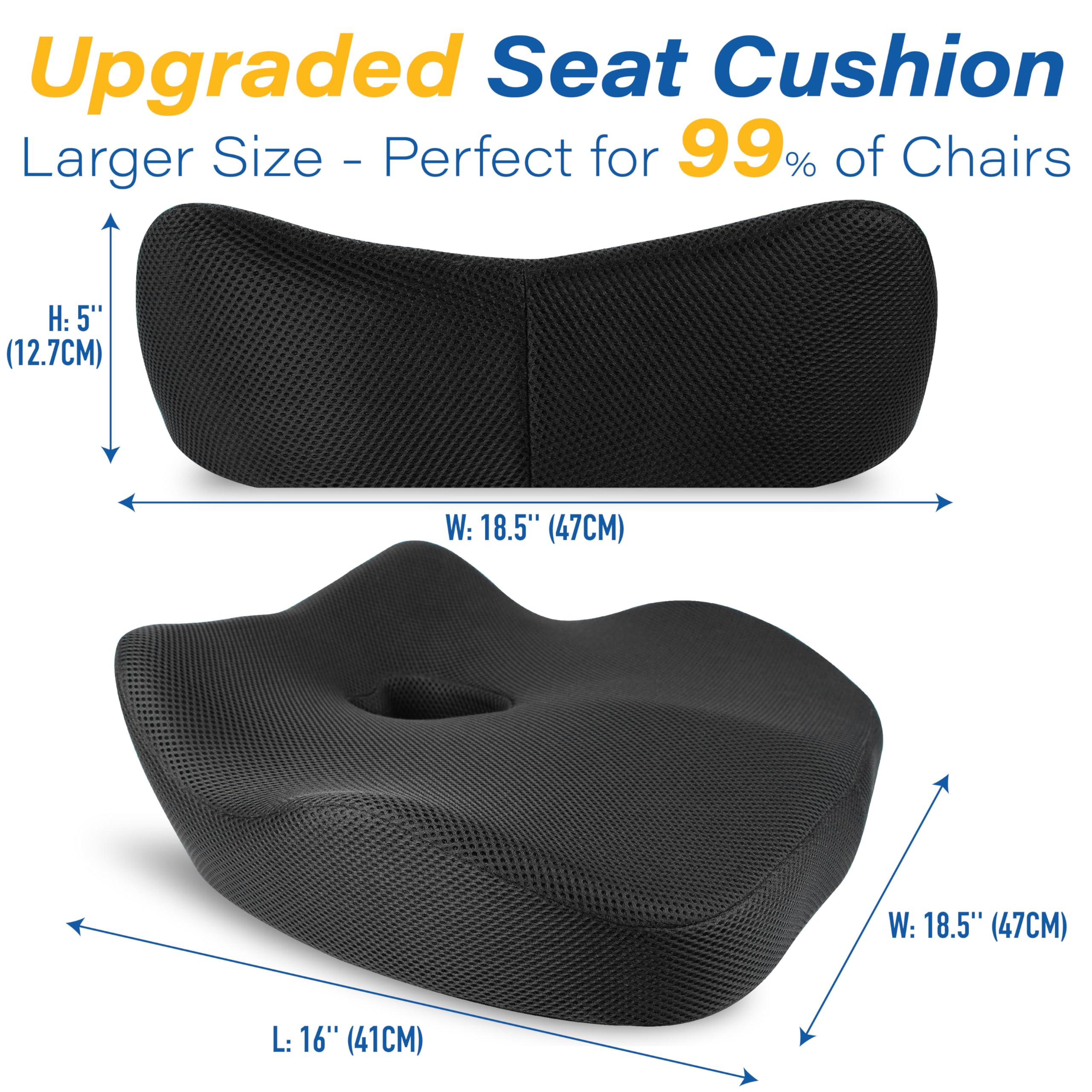 Allaboutsla car seat cushion truck driver comfort for better stability