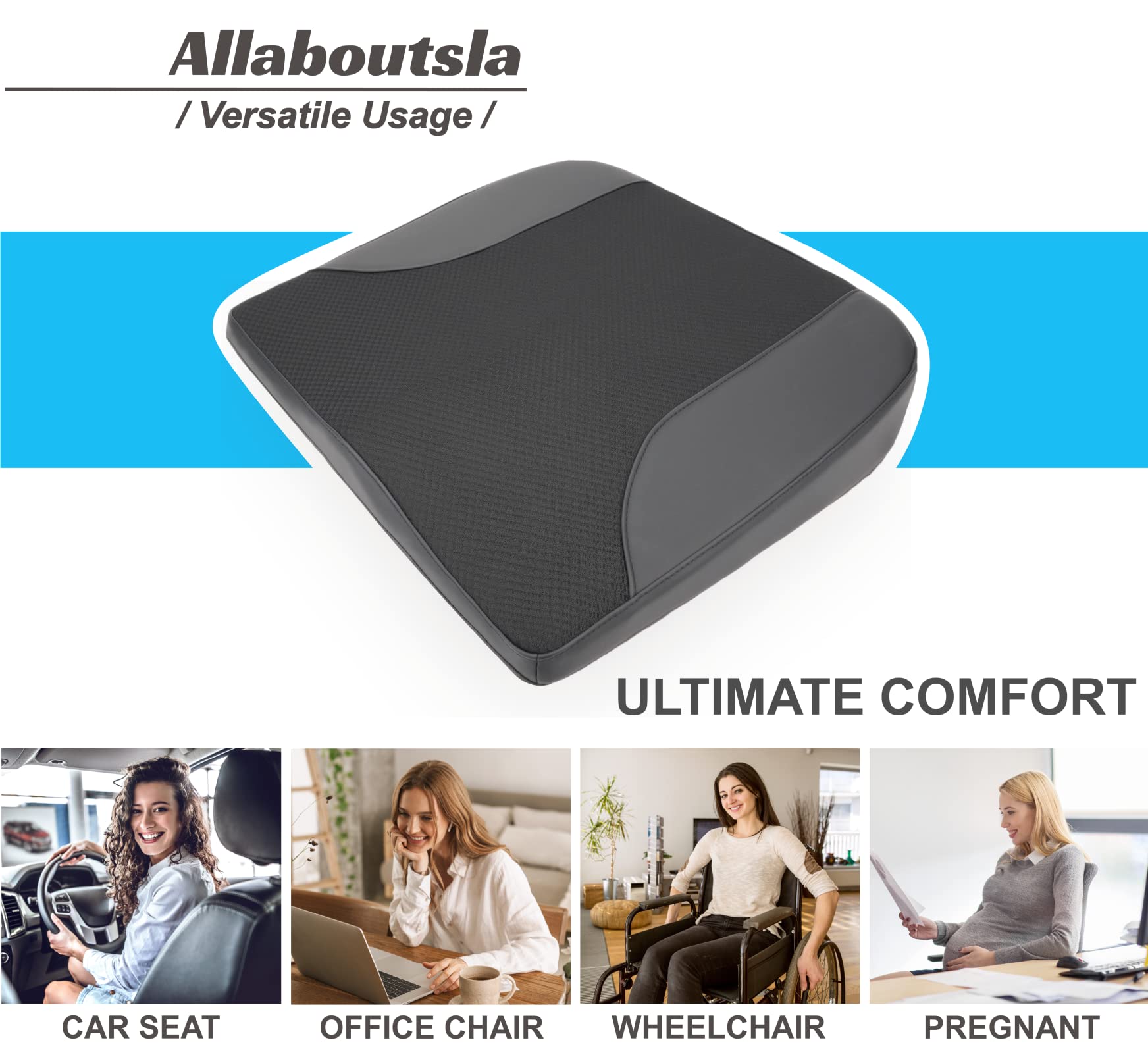 Allaboutsla car seat cushion makes a thoughtful gift for drivers and commuters.