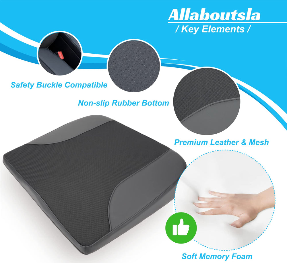 Allaboutsla universal-fit cushion fits many cars, trucks, chairs and wheelchairs.