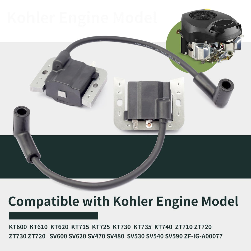 ALLCSM ignition coil module 2-pack, construction close-up, durable outdoor use