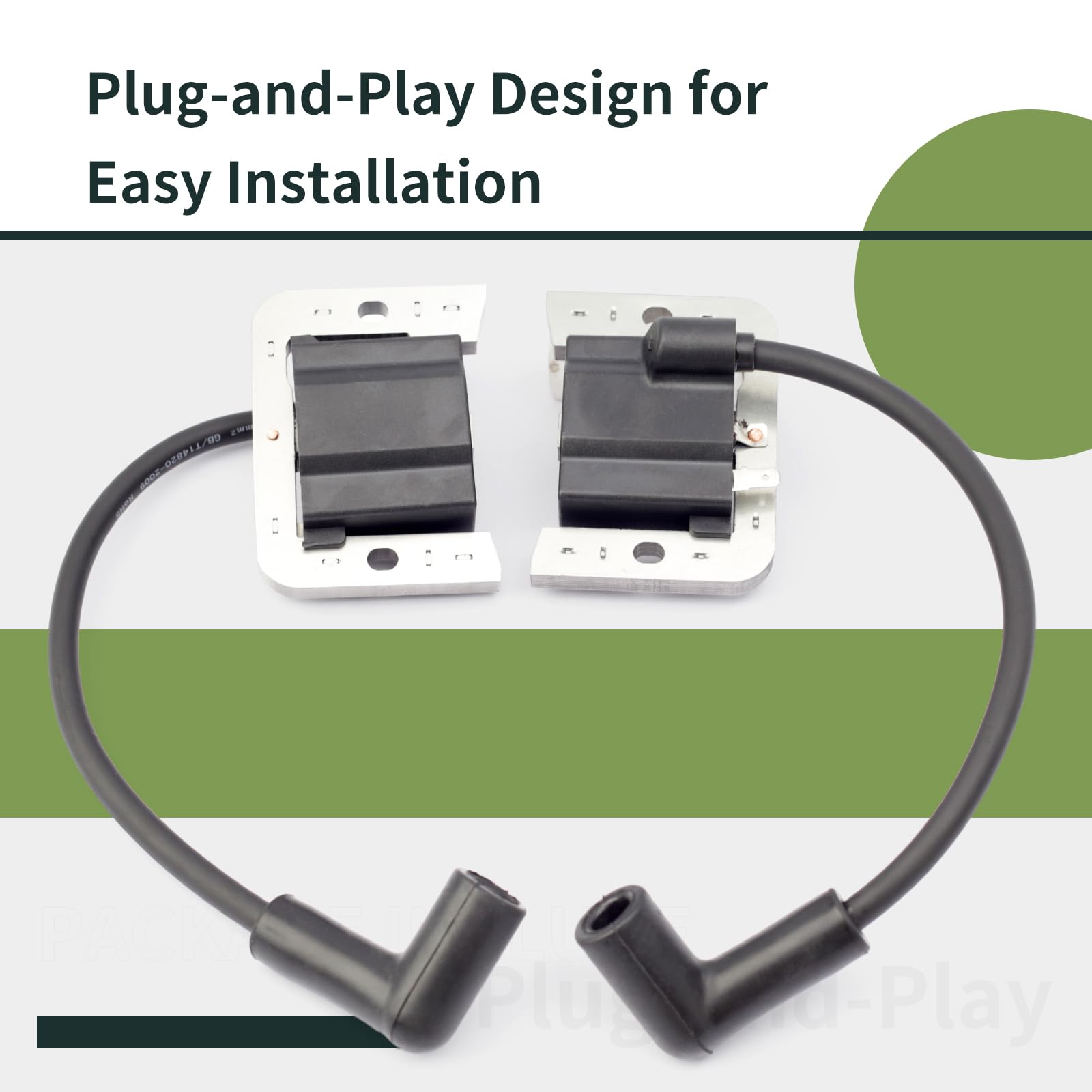 ALLCSM ignition coil module 2-pack, durability reference for mower reliability