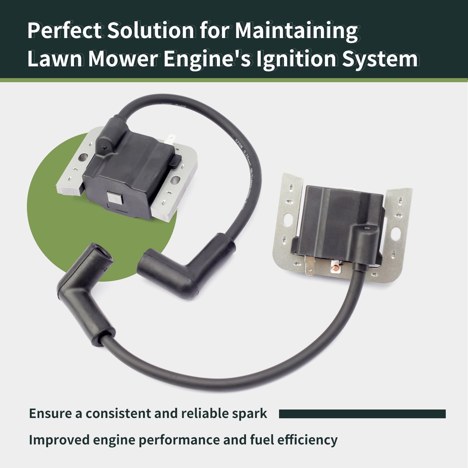 ALLCSM ignition coil module 2-pack, installation-ready plug and play compatibility