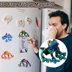 AllGemDiy 3D-printed jointed frog adds poseable decor to desks and fridges.