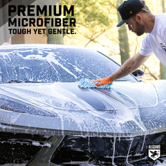 AllGuard mitt with scratch-free lint-free design protects surfaces during detailing