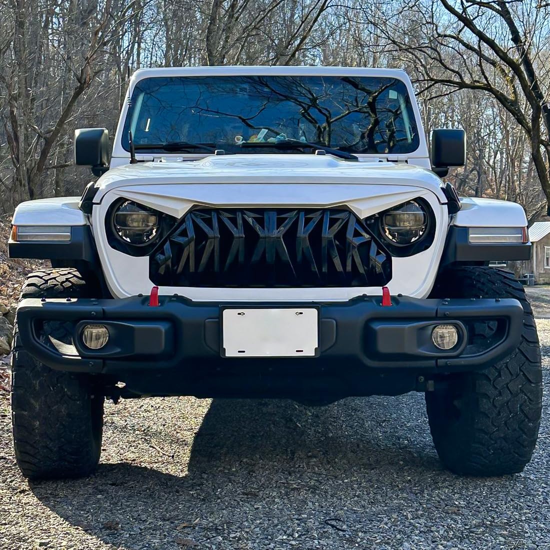 Allinoneparts ABS construction front grille offers rugged durability for daily driving.
