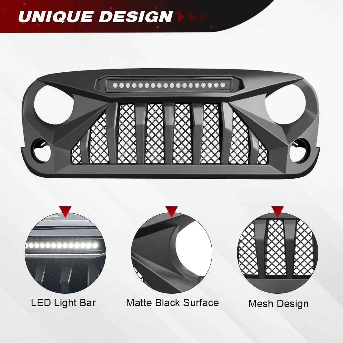 Allinoneparts ABS plastic construction withstands weather and off-road conditions