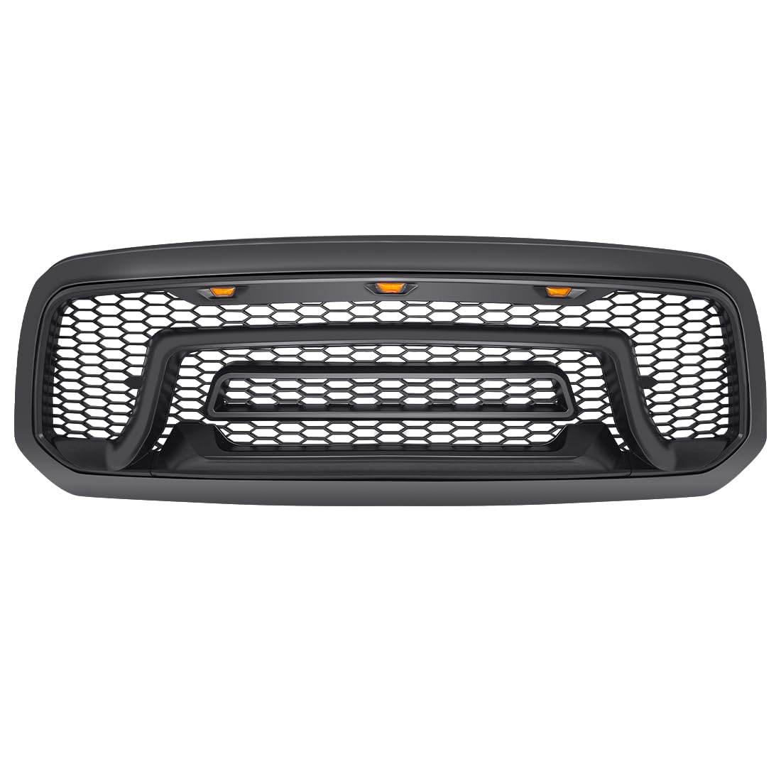 Allinoneparts front grille with amber LEDs for Ram 1500 Classic in action