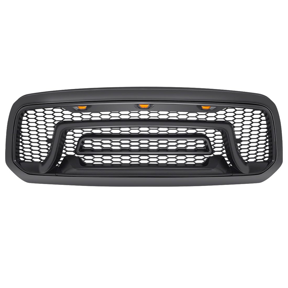 Allinoneparts front grille with amber LEDs for Ram 1500 Classic in action