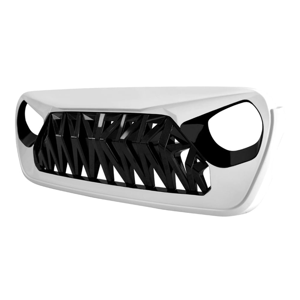 Allinoneparts front shark grille on Gladiator JT adds bold styling for off-road readiness.