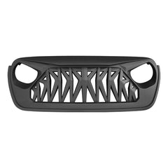 Allinoneparts shark grille side angle on Jeep Wrangler highlighting aggressive stance